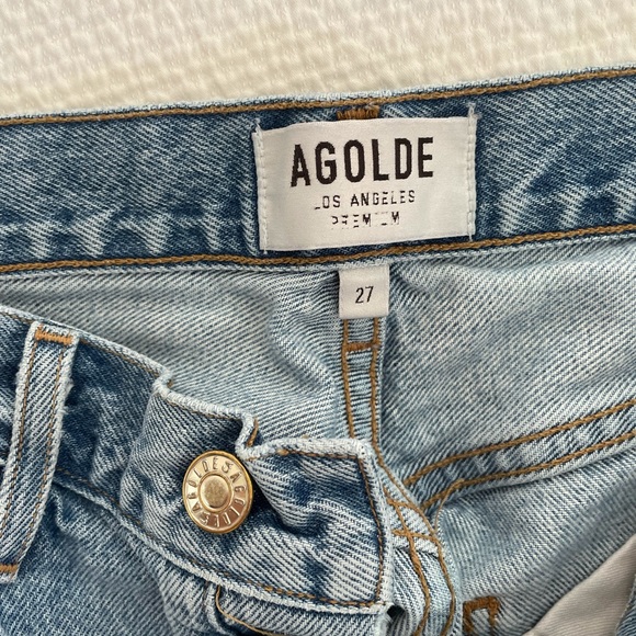 Agolde Riley High Rise Straight Crop Jeans - Picture 4 of 4
